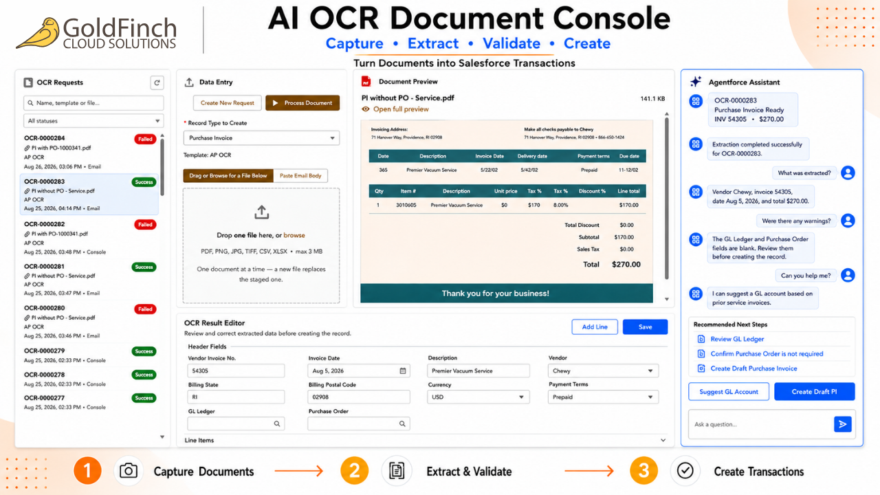 AI OCR Document Console